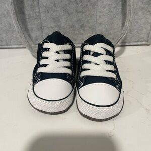 CONVERSE Baby Classic Black and White Sneakers